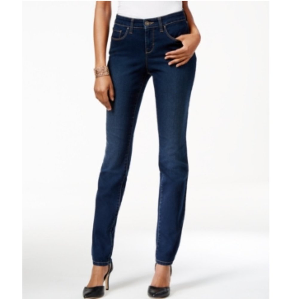 Women's Dark Curvy Fit Skinny Jeans Stretch 6